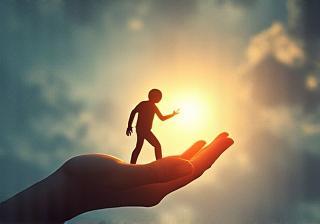 Image representing depression support, showing hope or connection.