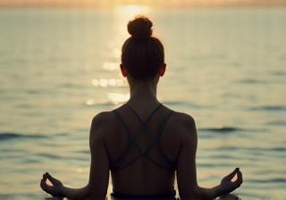 Image representing mindfulness, perhaps someone meditating or observing nature.